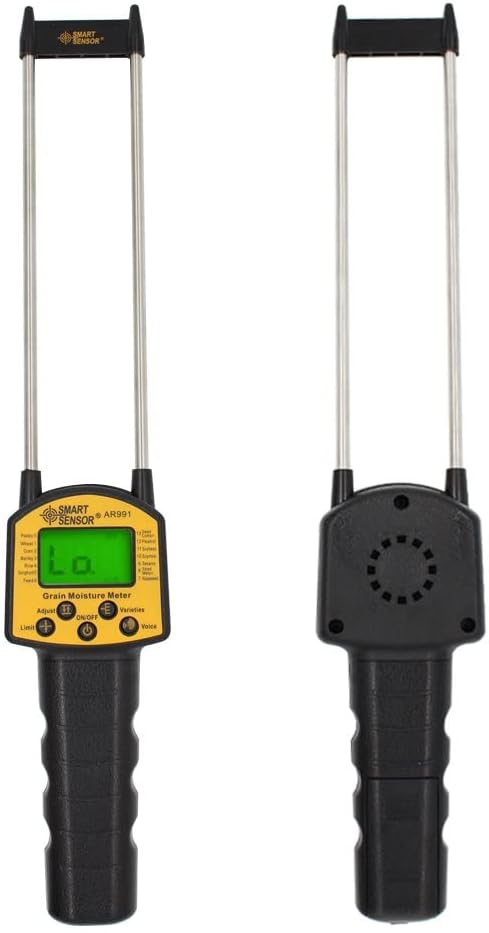 Digitales Getreide Feuchtemessgerät,AR991 Wassergehalts-Analysator,mit LCD Display und Doppelstab St