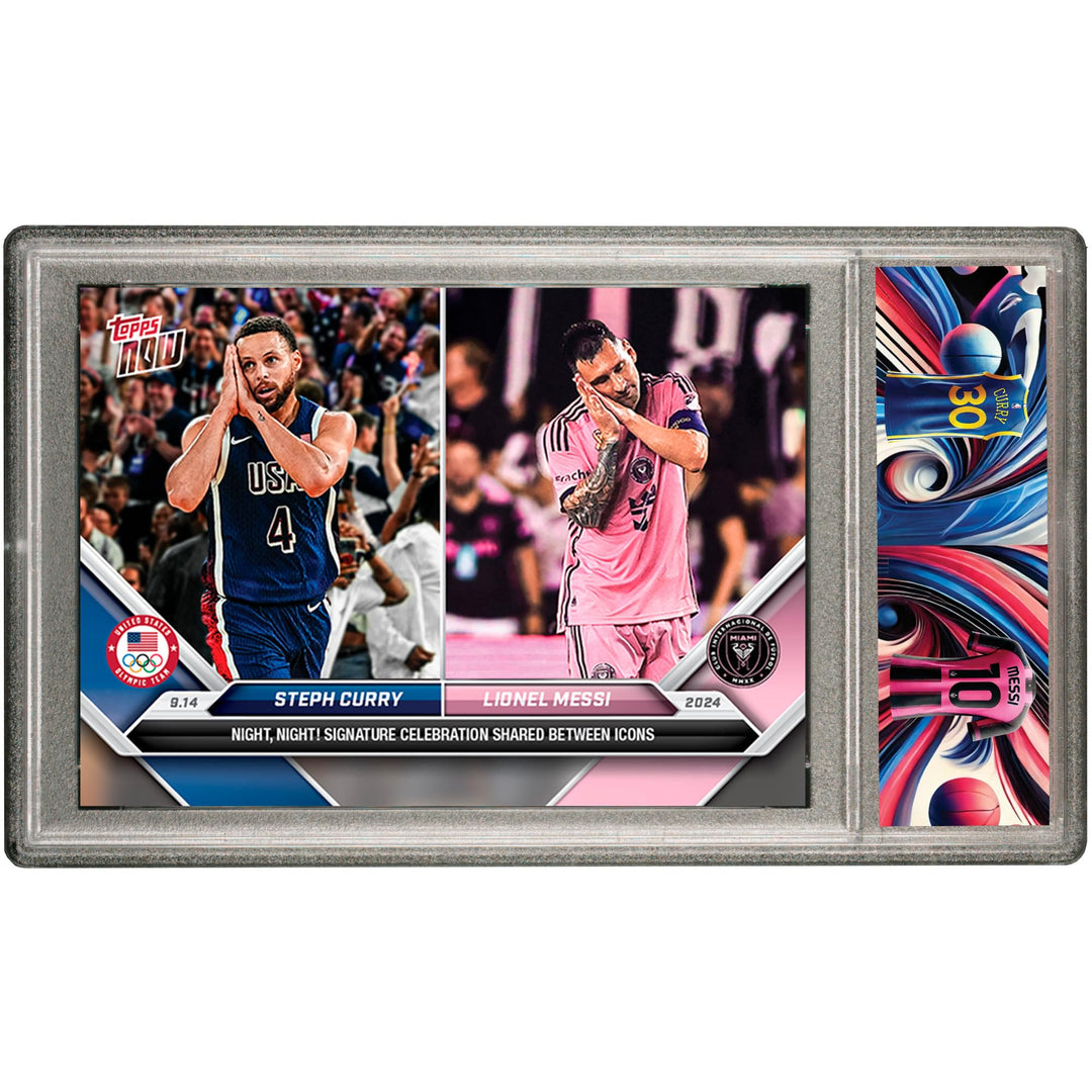 Sammelkarten aus Fussballkarten mit schützendem Design Slab PSA (Curry/Messi)