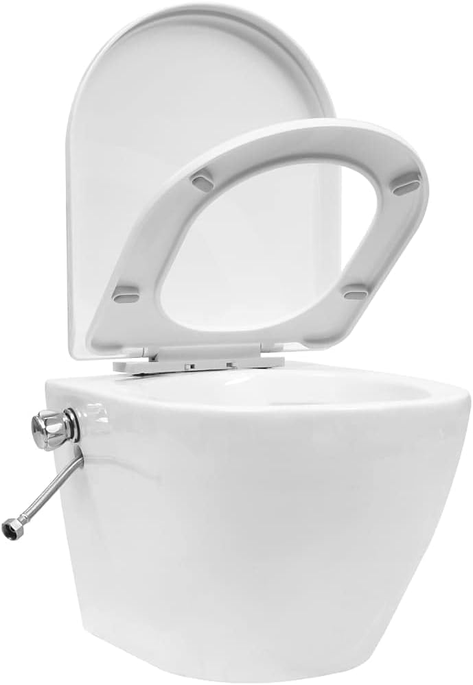 Wand-WC ohne Spülrand mit Einbau-Spülkasten Bidet-Funktion Softclose Spülrandlos Vorwandelement Häng