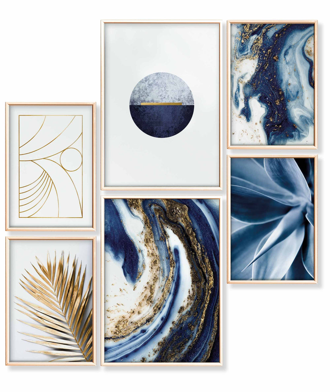 Heimlich® Premium Poster Set OHNE Bilderrahmen | 2 x DIN A3 &amp; 4 x DIN A4 - ca. 30x42 &amp; 21x30 | Stilv
