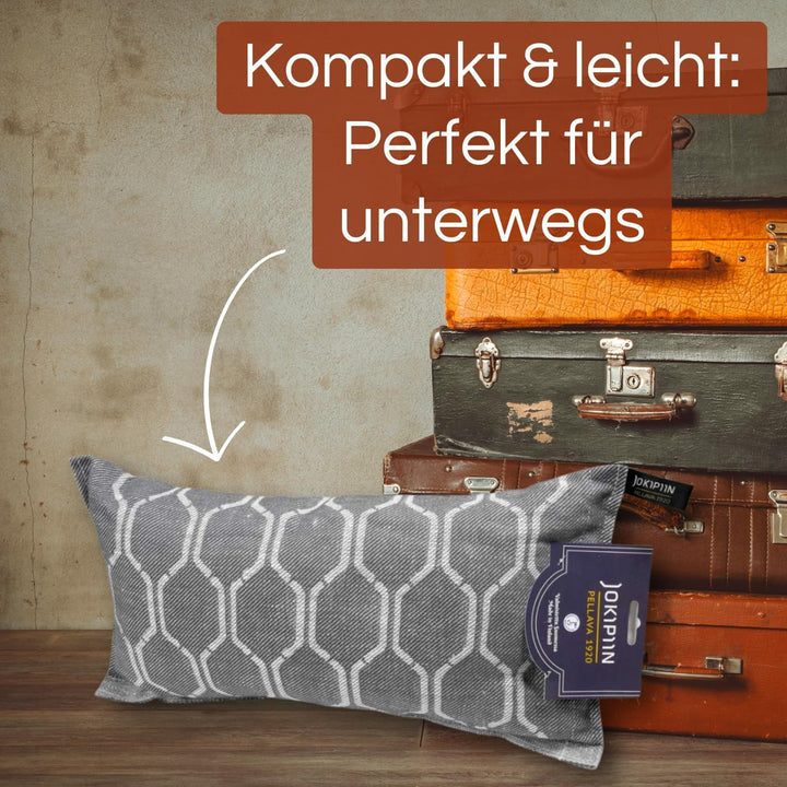 Jokipiin Premium Saunakissen 40 x 22 cm | 100% Made in Finland | ReisekissenLeinen Baumwolle