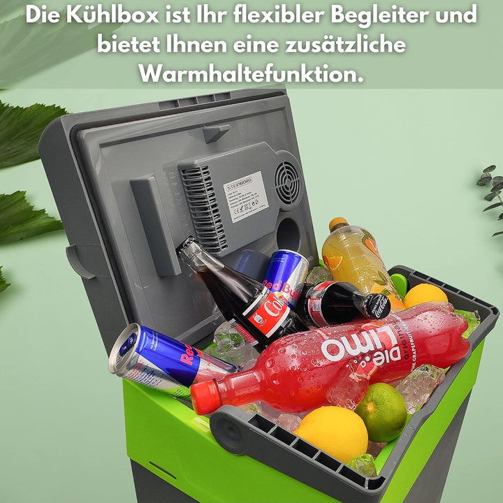 30 Liter 2in1 Kühlbox | Elektrische Kühlbox | Kühltasche | Isoliertasche | Thermobox | Warmhaltebox