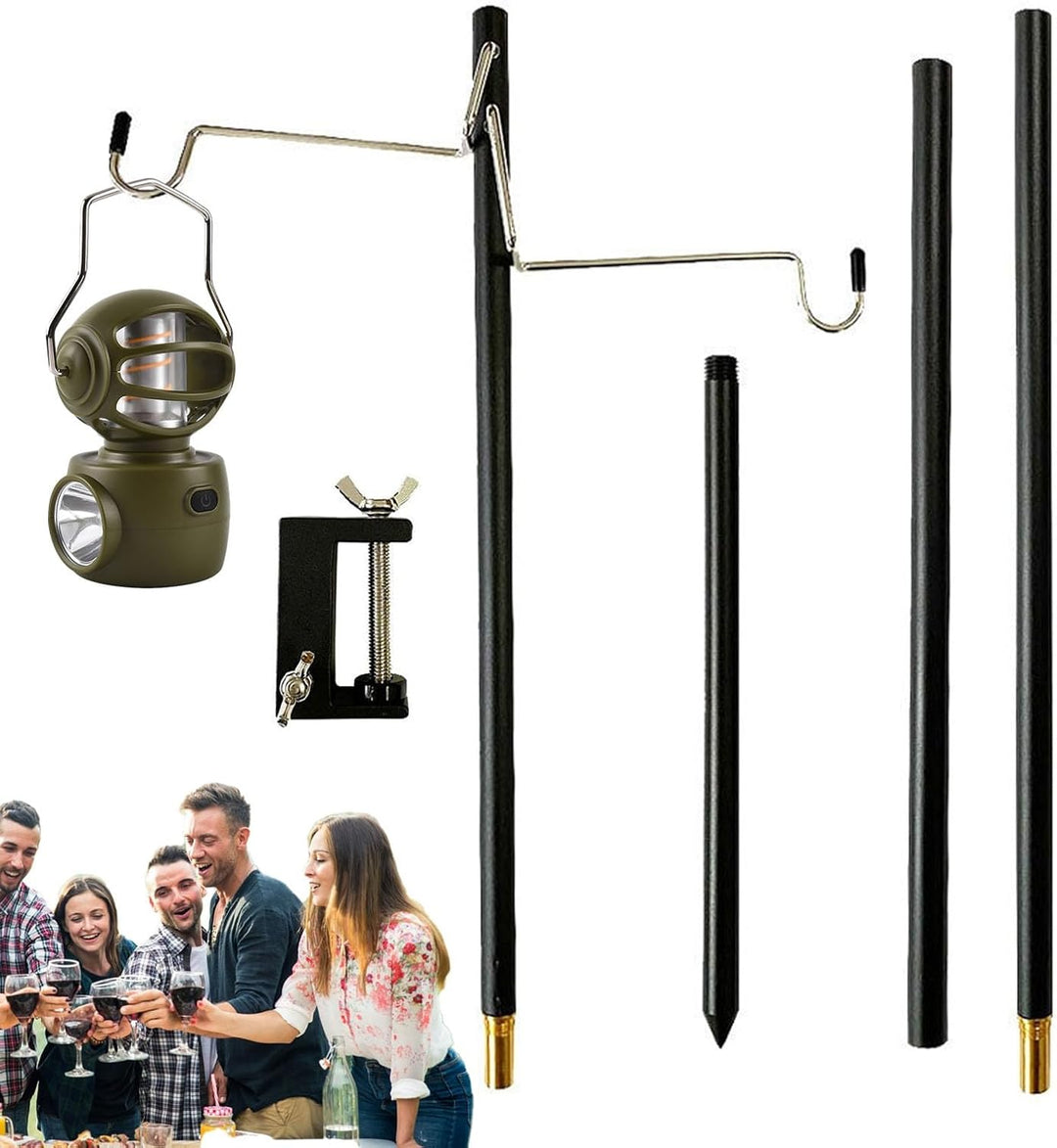 Laternenaufhänger | Camping-Aufhänger,Zusammenklappbarer Laternenständer aus Aluminium, Laternenpfah