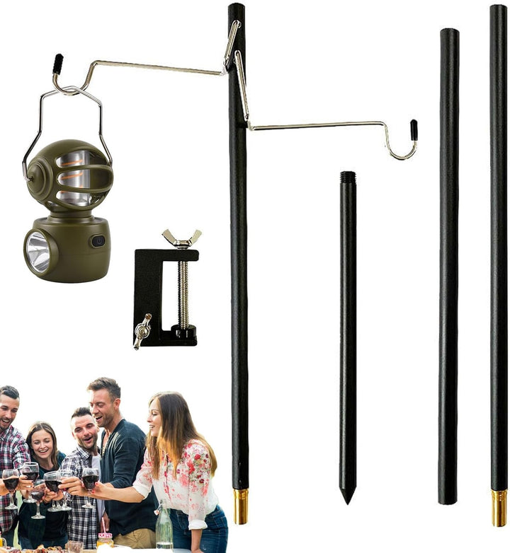 Laternenaufhänger | Camping-Aufhänger,Zusammenklappbarer Laternenständer aus Aluminium, Laternenpfah