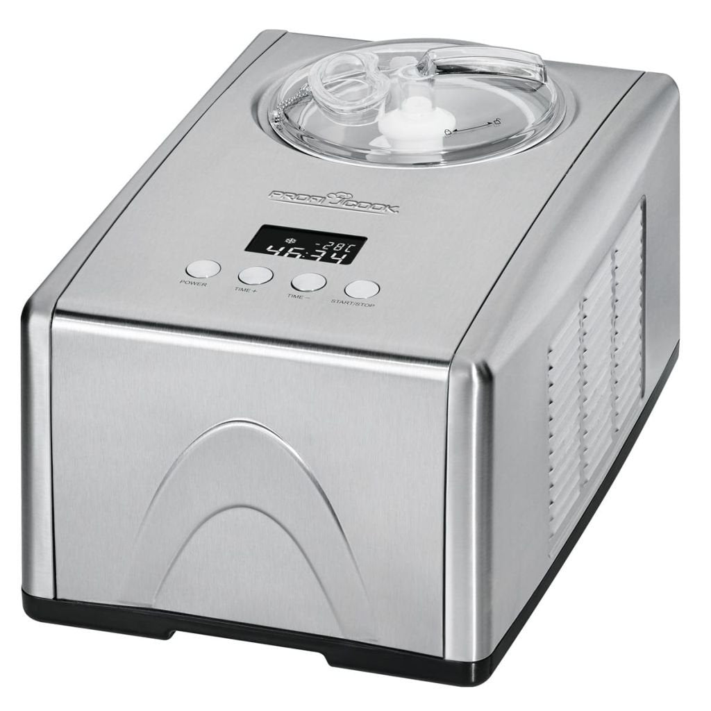 Profi Cook PC-ICM 1091 Eismaschine (3 in 1 für Speiseeis, Frozen Joghurt und Sorbet, Kompressor-Kühl