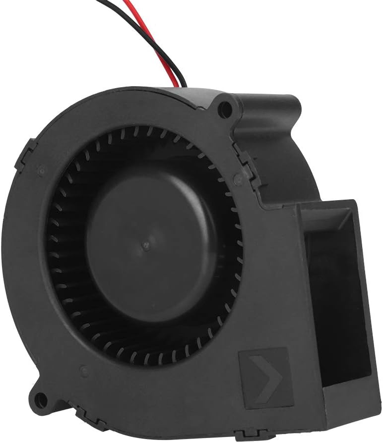 Haofy Radialventilator 12 V DC 42 CFM 5400 U/min mit Doppelkugellager für Camping, Picknick, Grillen