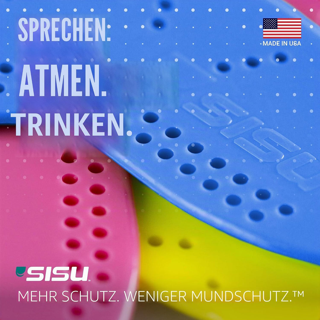 SISU Erwachsene Nextgen Aero Zahnschutz Senior Charcoal Black, Senior Charcoal Black