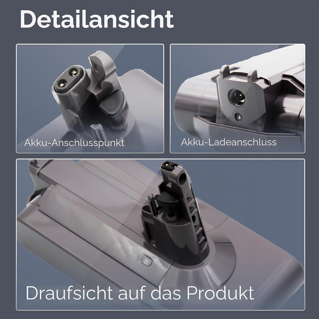 BLESYS Ersatzakku für Dyson V11, Screw-in-Version, Screw-in-Version