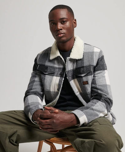 Superdry Herren Highwayman Wool Sherpa Trucker Jacket