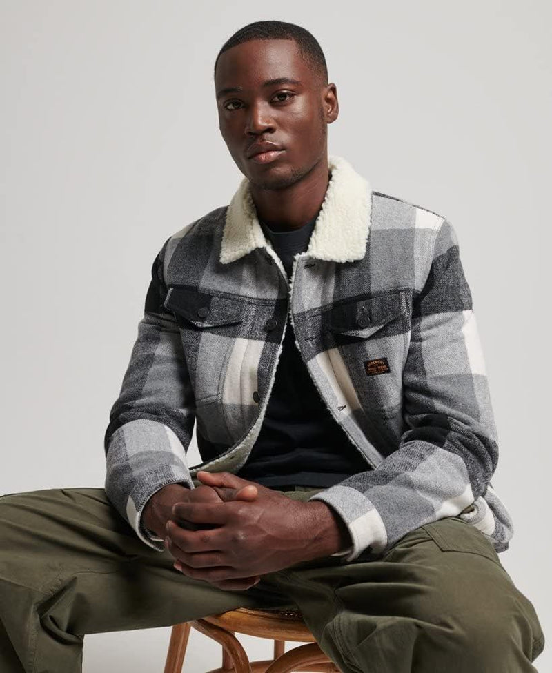Superdry Herren Highwayman Wool Sherpa Trucker Jacket