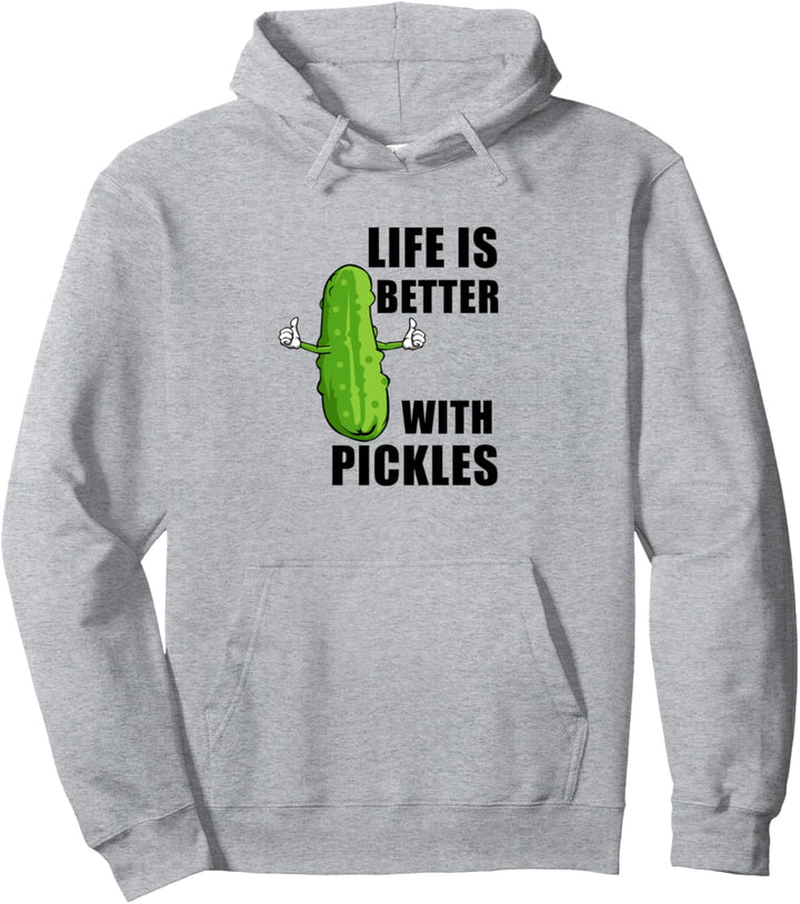 Ironischer Spruch Leben mit Gurken Fermentierte Gurke Pullover Hoodie