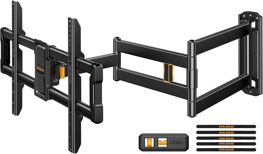 Perlegear TV Wandhalterung mit 943mm Langarm für 42–84 Zoll bis zu 68kg, Extra Langer Reach Fernsehe