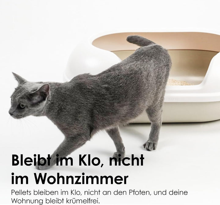 LucyBalu® TOFU Katzenstreu | Klumpendes Katzen Streu | Geruchsbindend und nachhaltig | 4er Set | 24