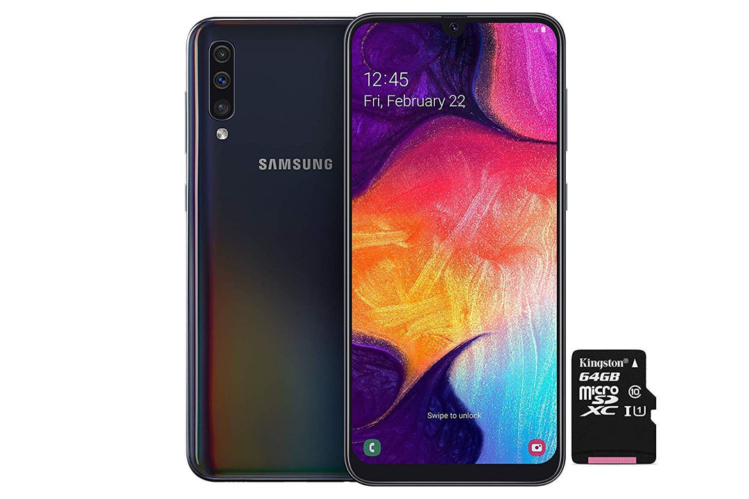 Samsung Galaxy A50 Smartphone Bundle (16.3cm (6.4 Zoll) 128GB interner Speicher, 4GB RAM, Dual sim,