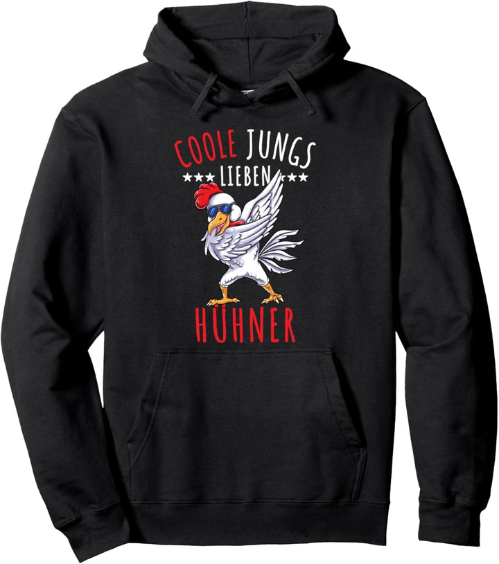 Coole Jungs lieben Hühner Pullover Hoodie