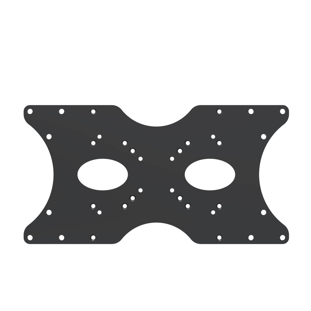 conecto VESA-Adapter, Adapter-Platte, universal geeignet, VESA 50x50 bis 400x200, 1-teilig, schwarz,