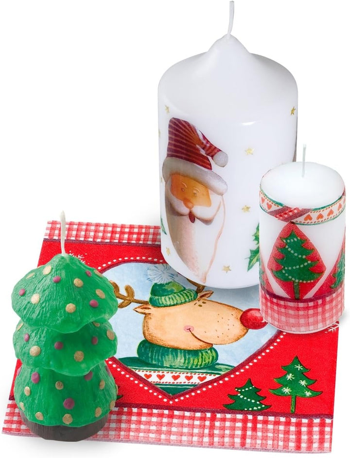Pebaro 0271 Kerzenkolben Set mit Schreibspitze, Messingbürste und Bügeleisen, Kerzen verzieren, mode