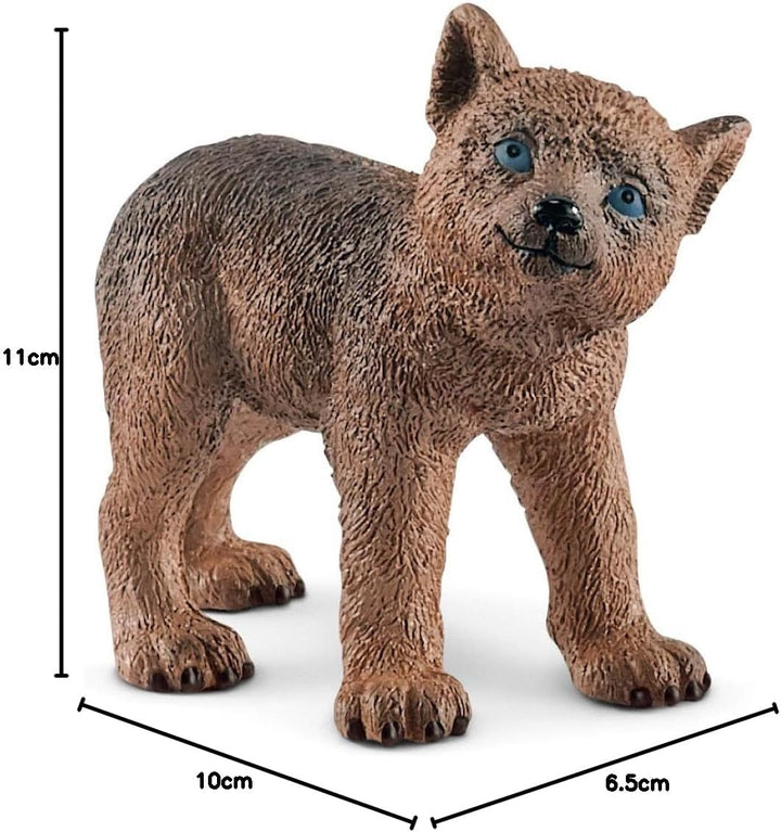 SCHLEICH 42472 Wolfsmutter mit Welpen, für Kinder ab 3+ Jahren, WILD Life - Spielfigur Standardverpa