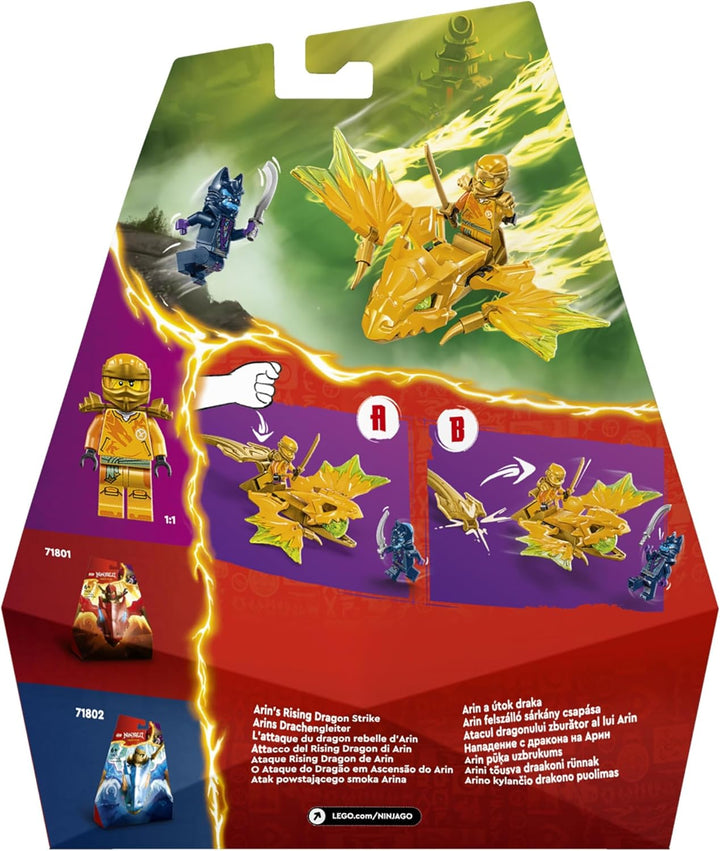 LEGO NINJAGO Arins Drachengleiter, Ninja-Set mit Drachen-Spielzeug und Figuren inkl. Arin-Minifigur