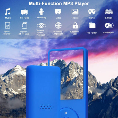 COVVY 8GB Tragbare MP3 Musik Player, Support bis zu 64GB SD Speicherkarte, Lossless Sound HiFi MP3 P