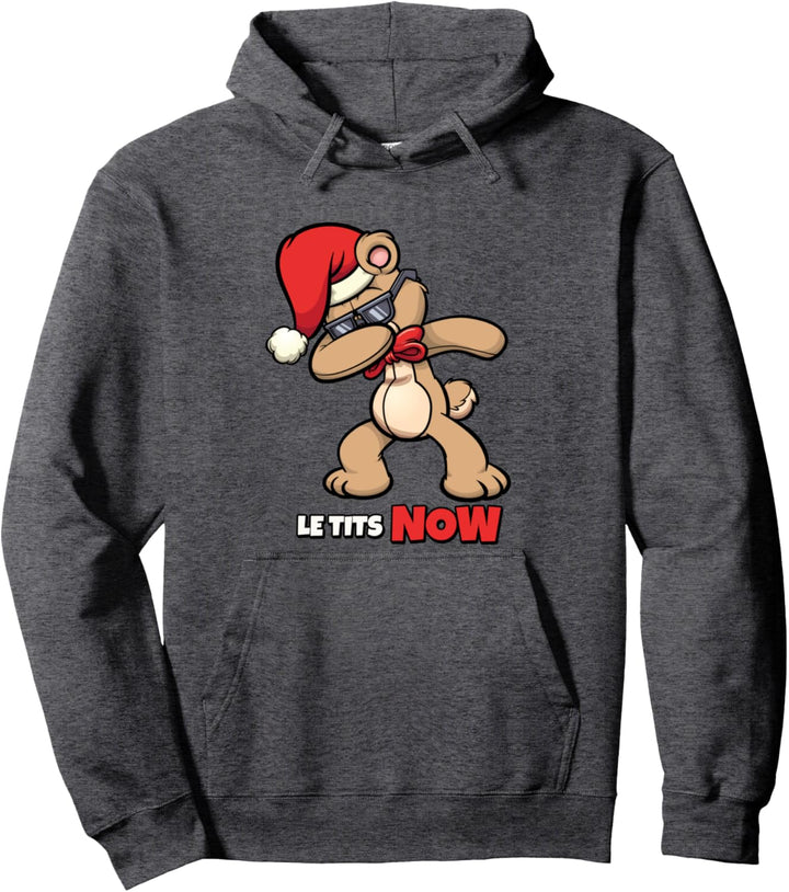 Le Titsnow Le Tits Now Ugly Christmas Let It Snow Pullover Hoodie