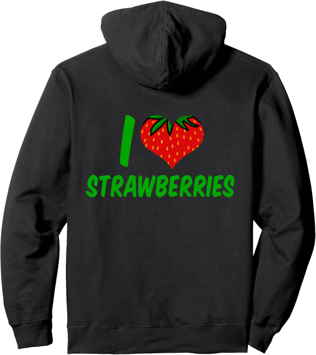 Ich liebe Erdbeeren Cute Strawberry Farm Pullover Hoodie