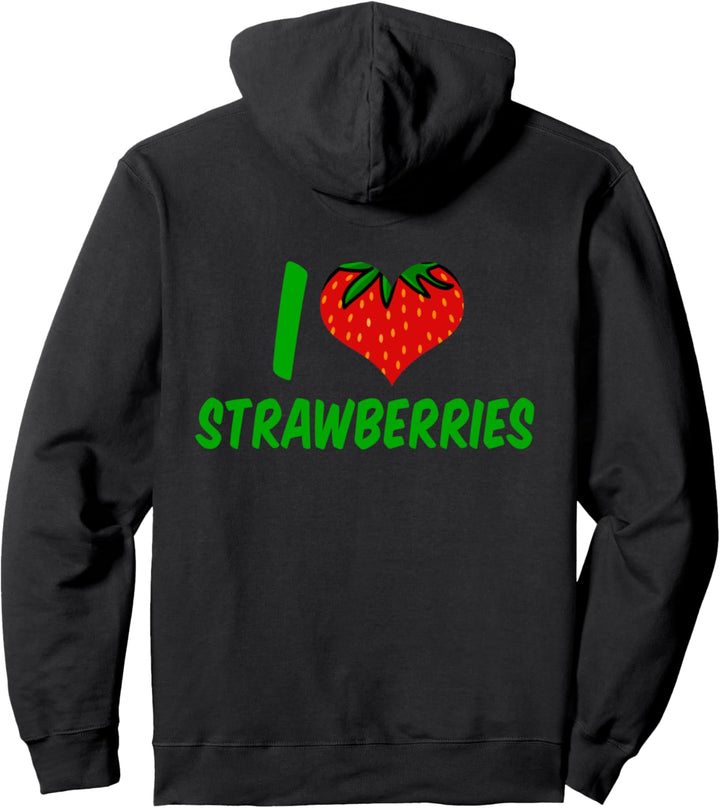 Ich liebe Erdbeeren Cute Strawberry Farm Pullover Hoodie
