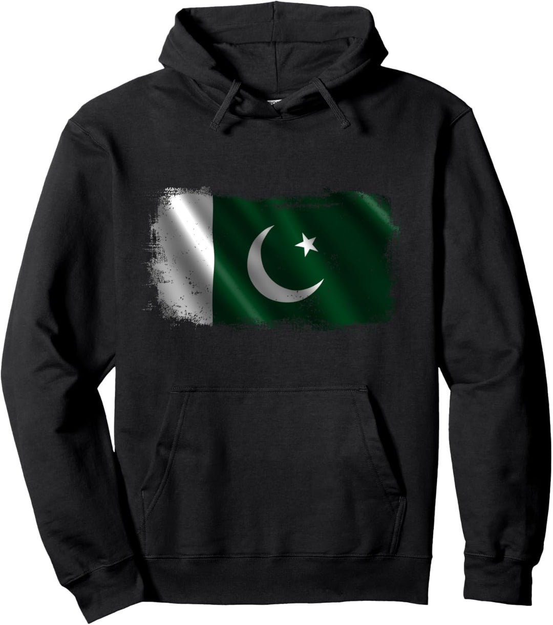 Pakistan Pakistanische Nationalflagge Pullover Hoodie