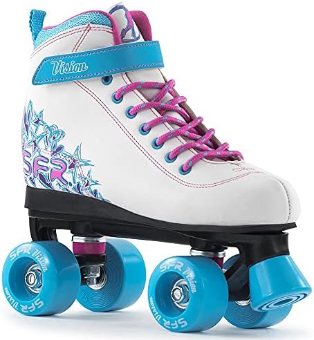 SFR Vision II Quad Skates, white-blue - 30.5