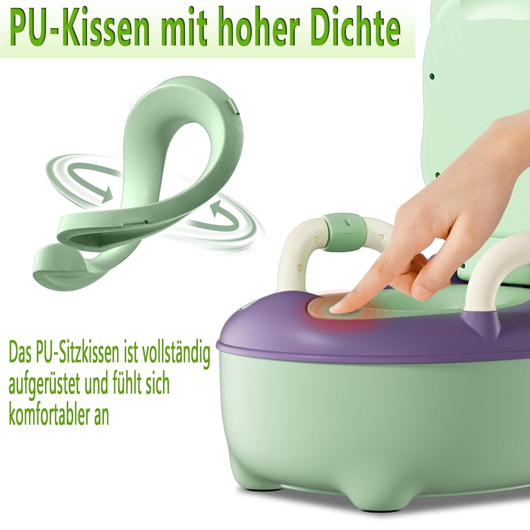 Aufun Töpfchen Baby Toilette Toilettensitz, Baby Potty, Toilettentrainer mit Griffe für Kleinkinder,