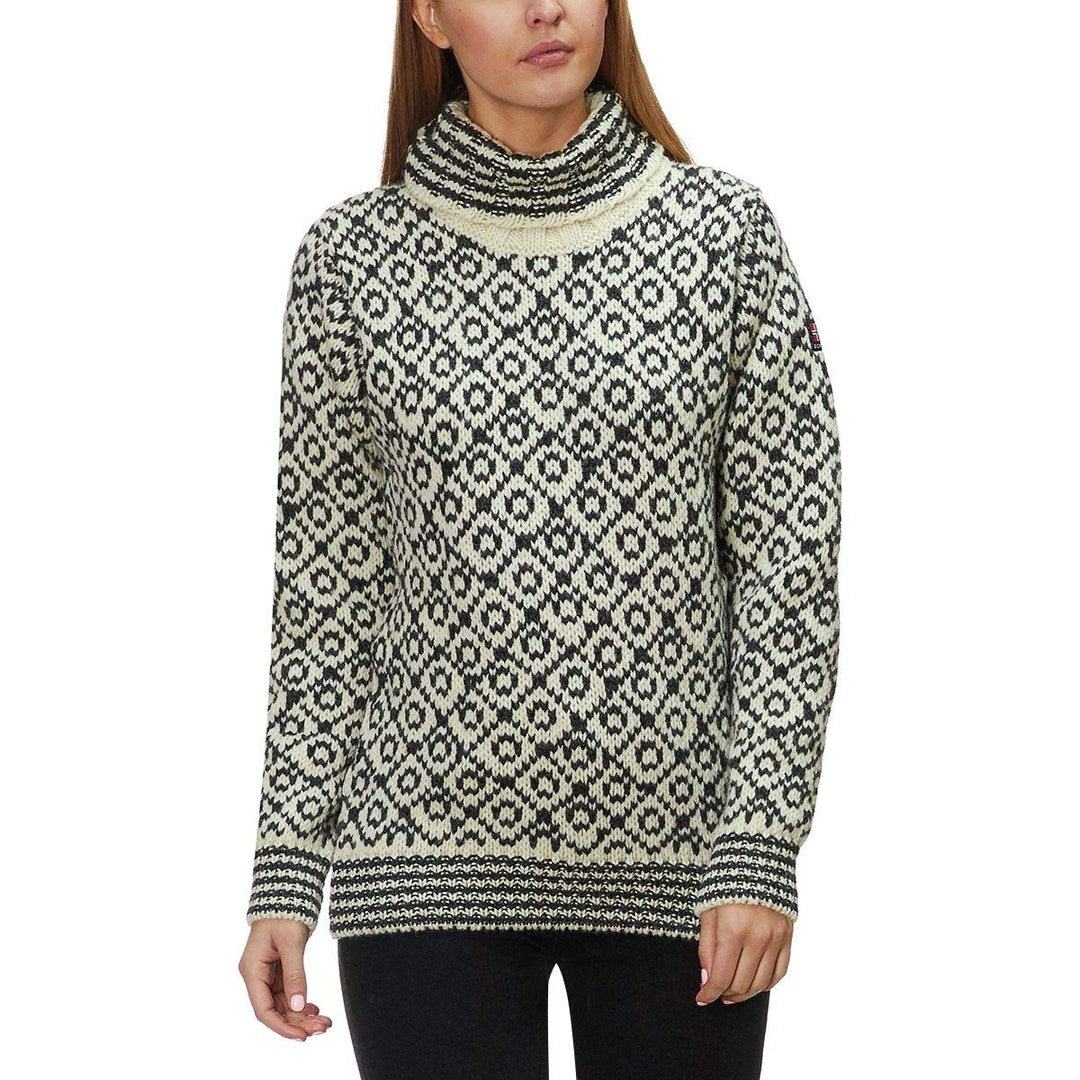 Devold Unisex Svalbard Wool High Neck Tshirt S Offwhite/Anth., S Offwhite/Anth.
