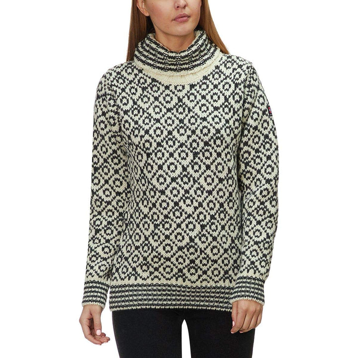 Devold Unisex Svalbard Wool High Neck Tshirt S Offwhite/Anth., S Offwhite/Anth.