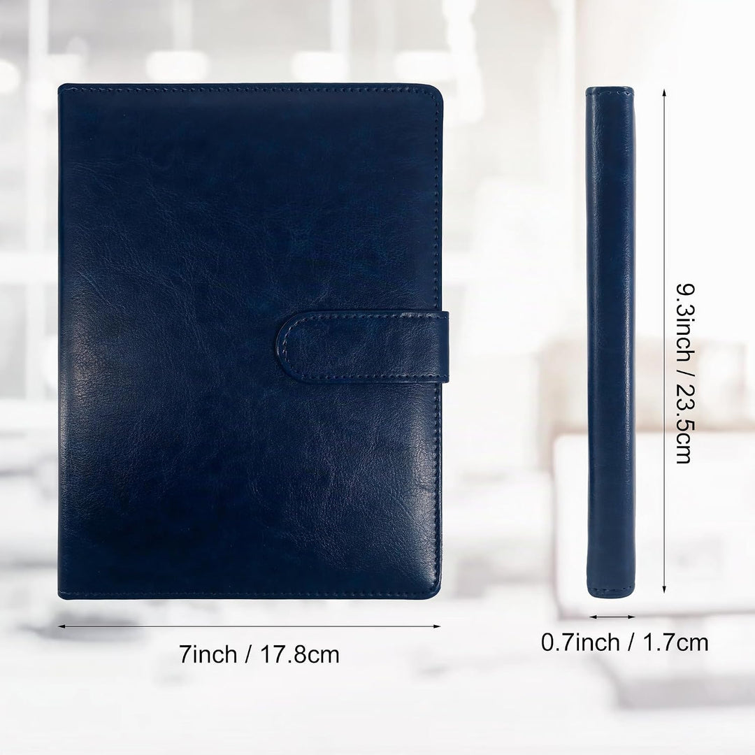 Schreibmappe A5 Klemmbrett Mappe mit Magnetischer Verschluss, organizer büro mappe, Blau Ordner, Dok