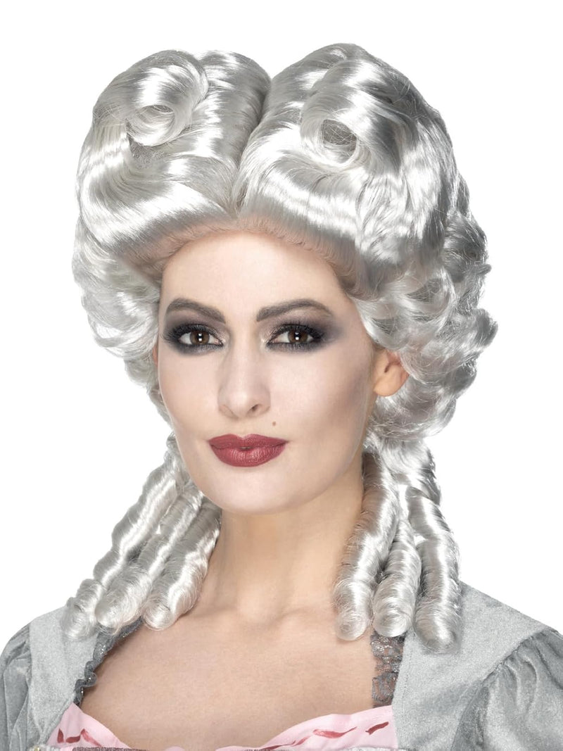 Deluxe Marie Antoinette Wig OS White, OS White