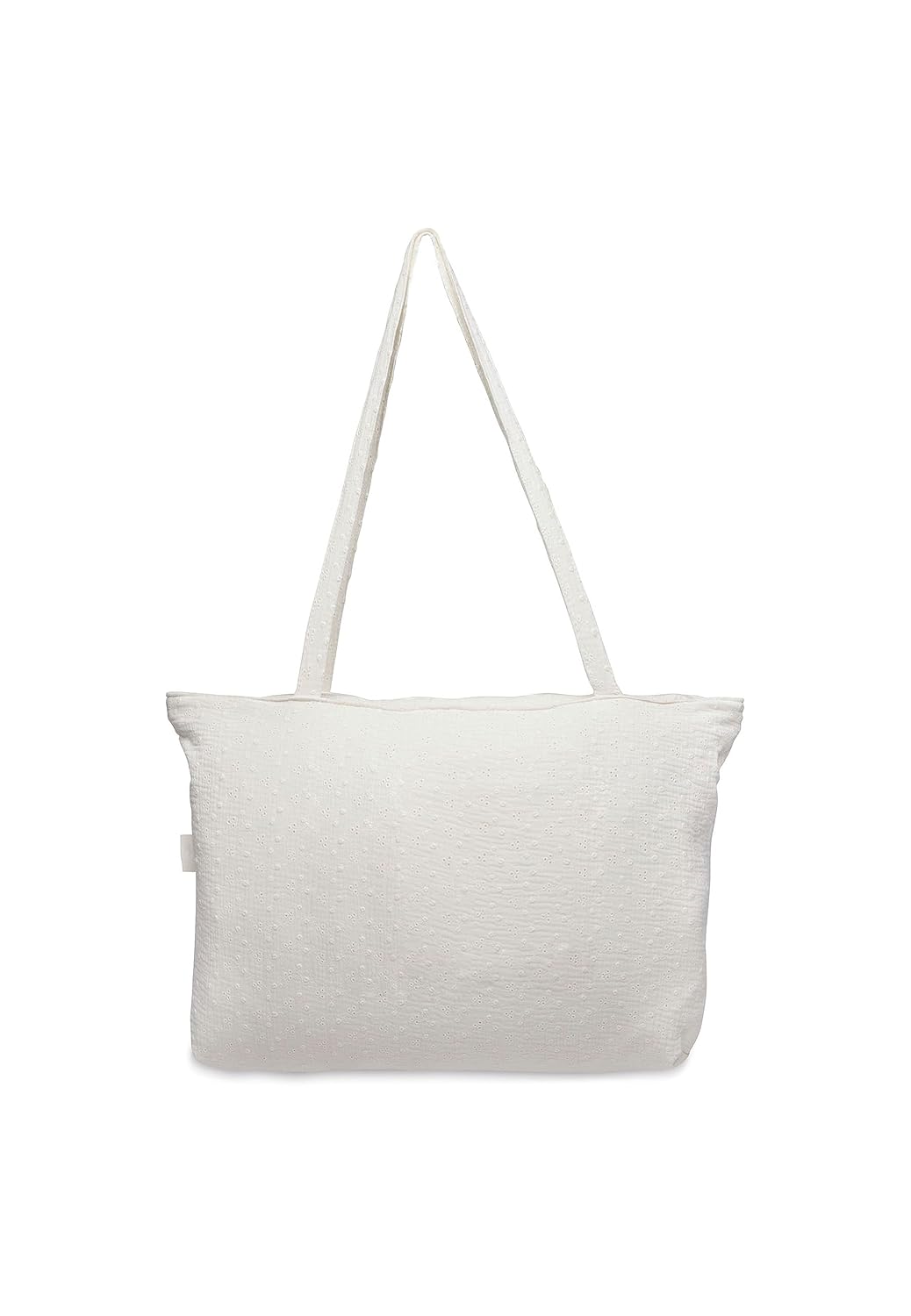 Jollein Shopper Tasche Umhängetasche Wickeltasche Ivory samtweiss | 027-821-66069 Weiss, Weiss