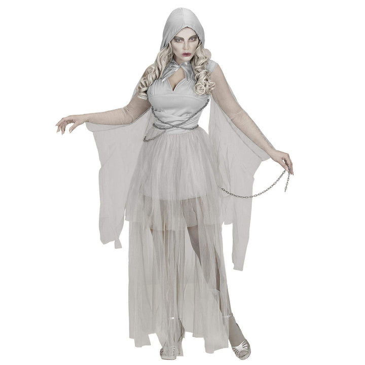 "CHAINED GHOSTLY SPIRIT" (hooded dress, chains) - (L), L