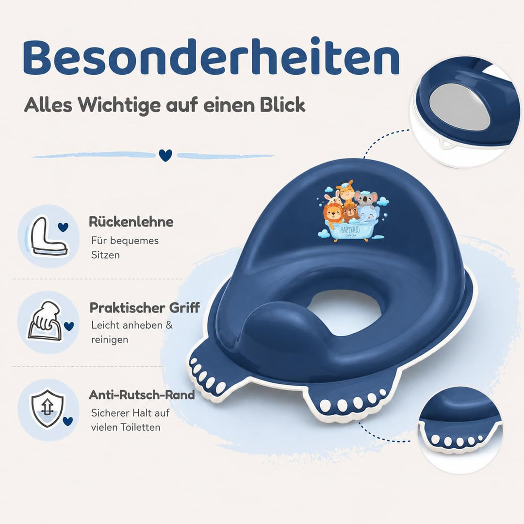 Kinder Toilettensitz TÜV Rheinland geprüft! Toilettenaufsatz für kinder ab 2 Jahre mit Anti-Rutsch B