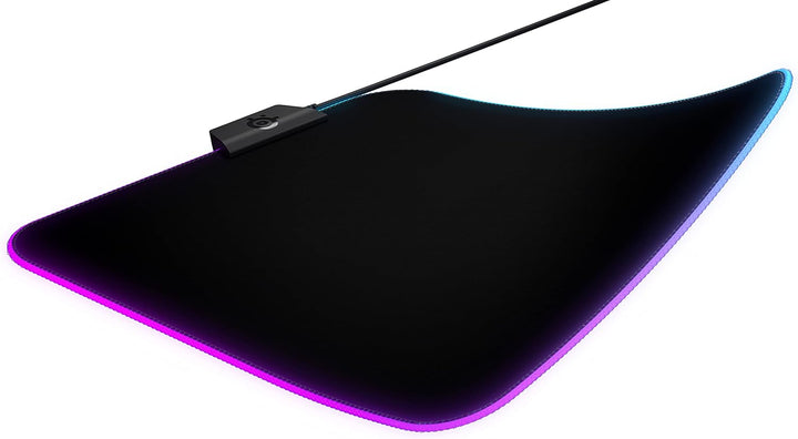 SteelSeries QcK Prism Cloth M - Gaming Mauspad – 2 Zonen RGB-Beleuchtung – Mittelgrosse (320mm x 270