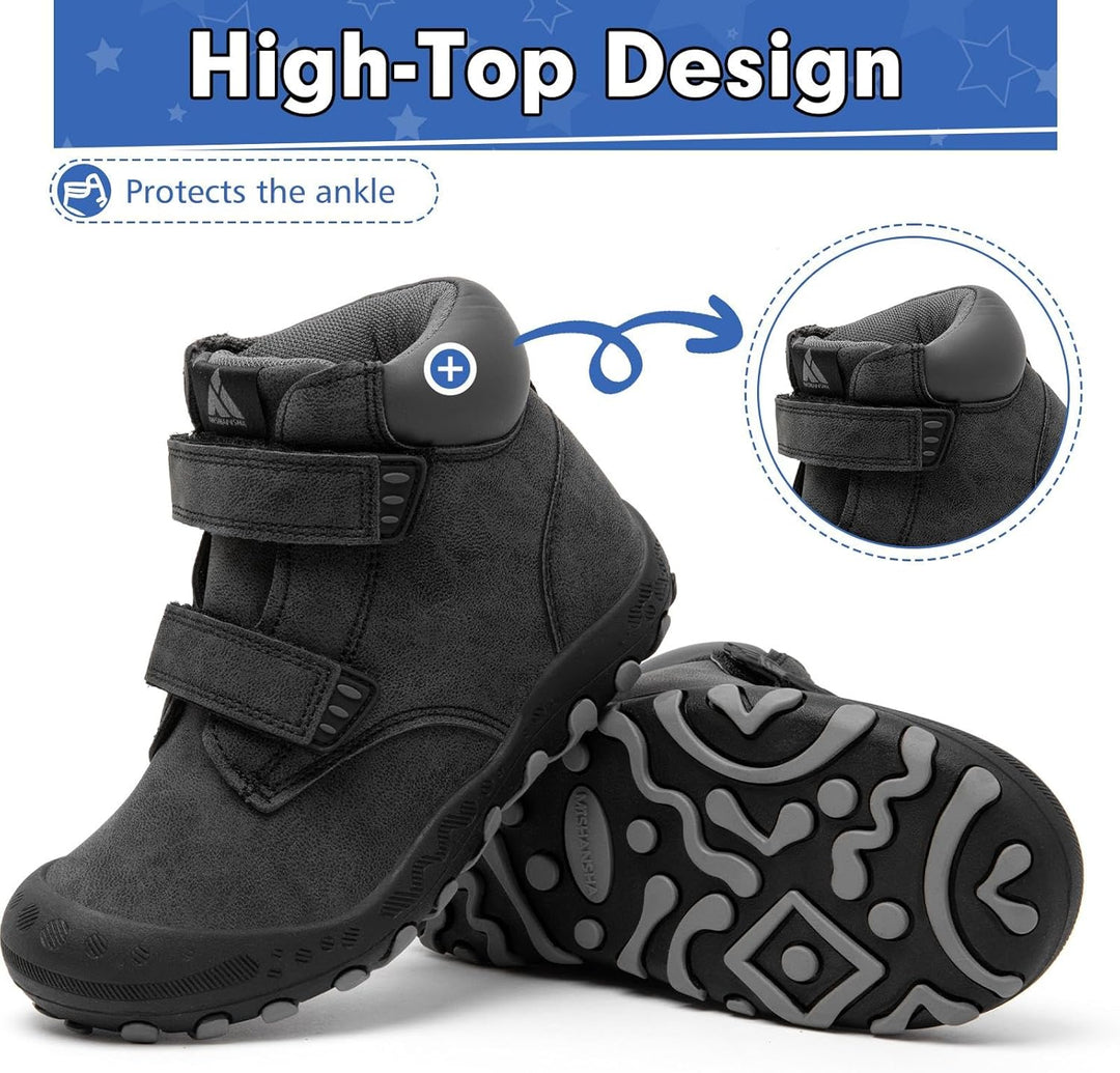Mishansha Wanderschuhe Jungen Trekkingschuhe Mädchen rutschfest Outdoor Kinder Wanderstiefel 24-38 2