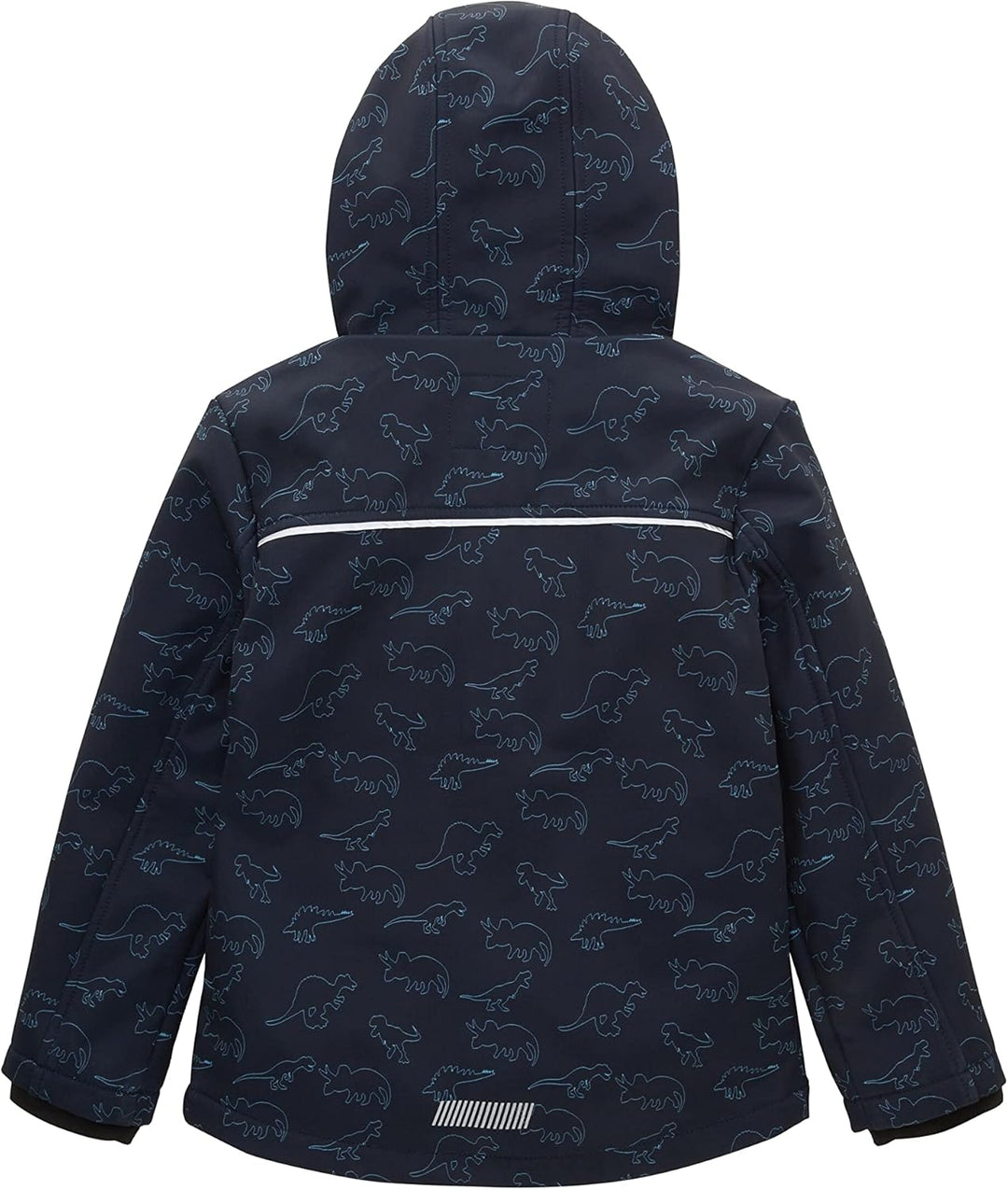 TOM TAILOR Jungen Kinder Softshell Jacke mit Allover - Print, 31643 - Navy Blue Outlined Dino Aop