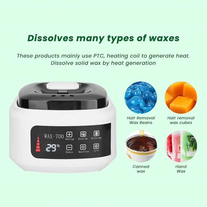 500 Ml Wachswärmer, Wachserhitzer, Automatische Temperaturregelung, Wachsschmelzmaschine, Haarentfer