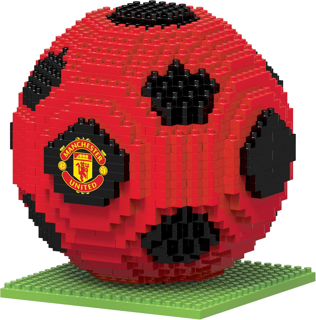 FOCO Offizielles Lizenzprodukt Manchester United FC BRXLZ-Steine 3D-Fussball BAU-Set 12+ YO