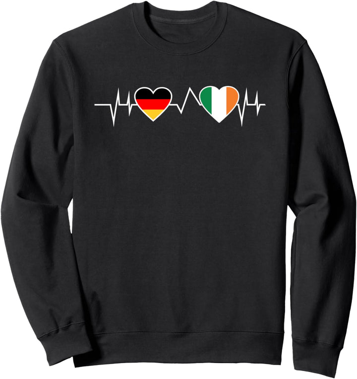 Deutschland Irland Herzschlag Sweatshirt