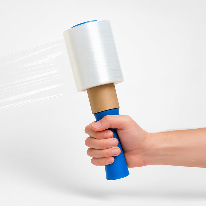 verpacking Mini-Stretchfolie 23 my stark 100 mm x 150 m reissfest, dehnbar & zuverlässig Handstretch