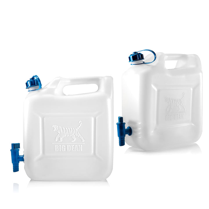 BigDean Wasserkanister 12l Trinkwasserbehälter, Trinkwasserkanister mit Hahn, Lebensmittelecht, geei