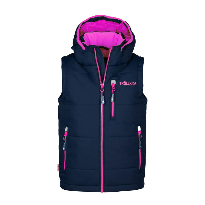 Trollkids Weste Narvik XT 92 Marineblau/Magenta, 92 Marineblau/Magenta