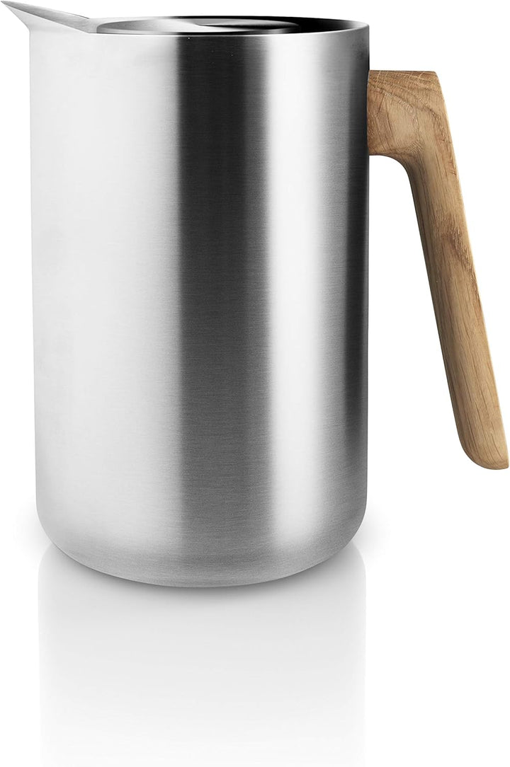 EVA SOLO | Isolierkanne 1,0l Nordic Kitchen Edelstahl | Der Vakuumstahleinsatz hält den Kaffee sehr