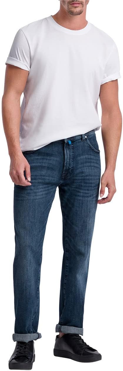 Pierre Cardin Herren Jeans 5-pocket Dijon Blau 32W / 34L Light Blue Used Buffies, 32W / 34L Light Bl