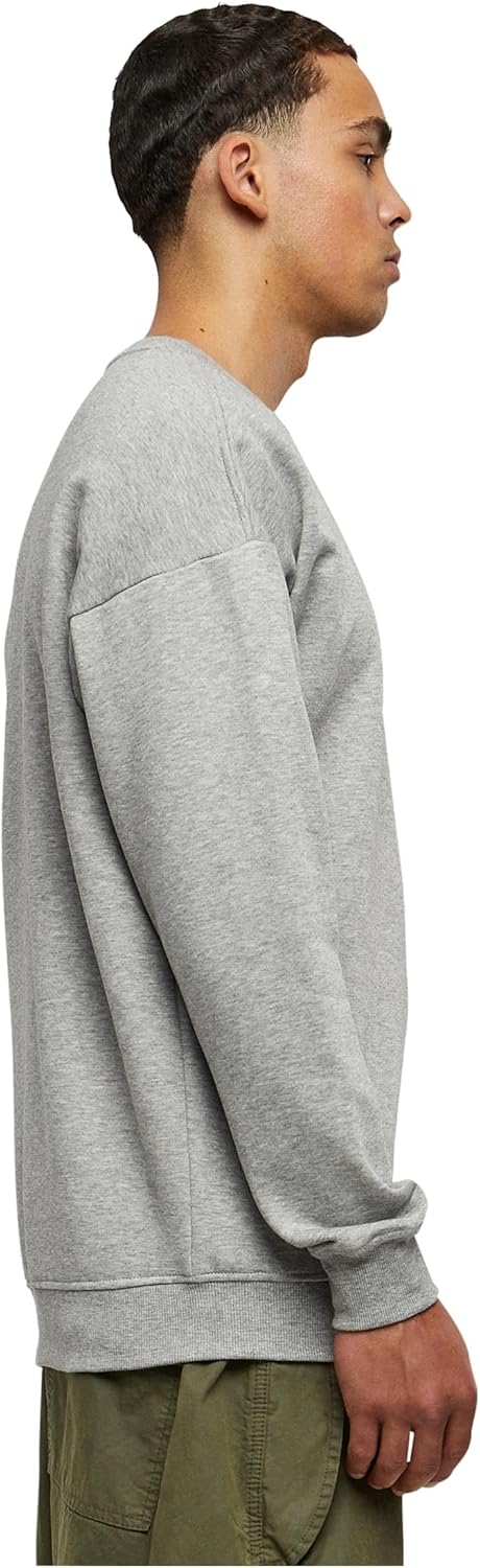 Urban Classics Herren Sweatshirt Sweat Crewneck, Pullover mit breiten Rippbündchen für Männer in vie