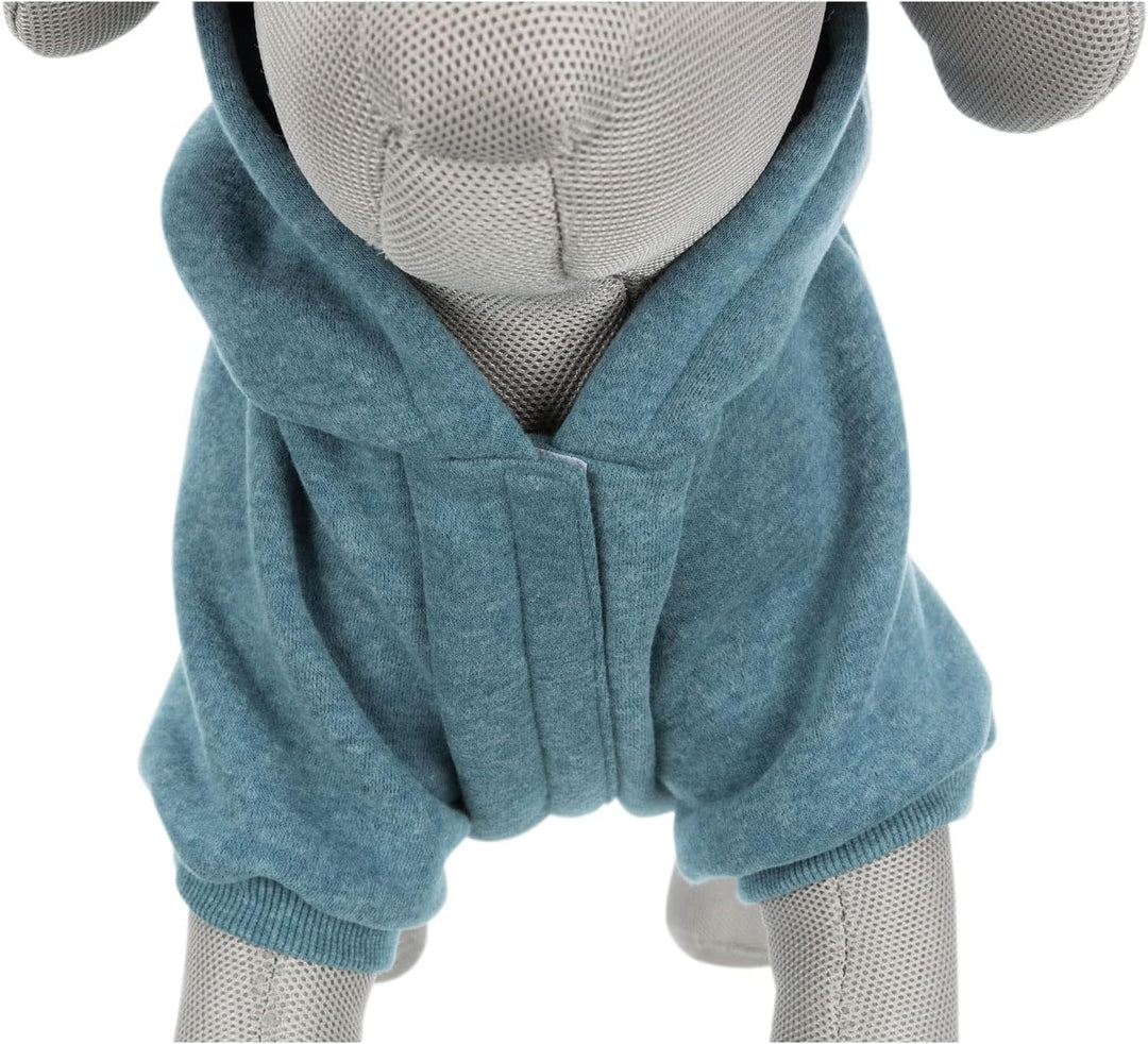 TRIXIE Be Nordic Kapuzen-Sweatshirt Flensburg – M: 45 cm, Petrol